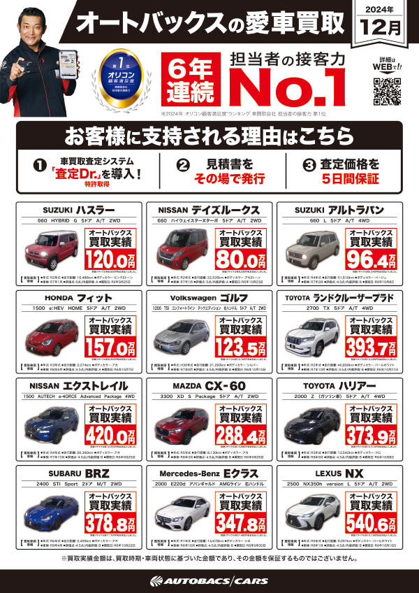 買取り強化車両