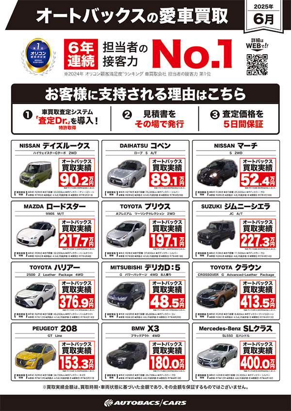 買取り強化車両