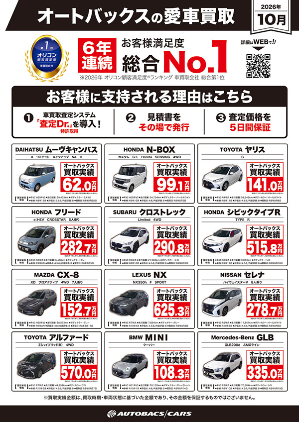 買取り強化車両